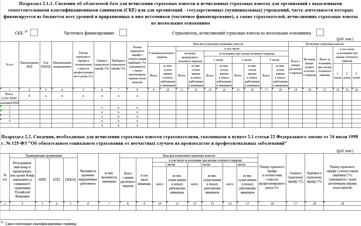 Форма ЕФС-1